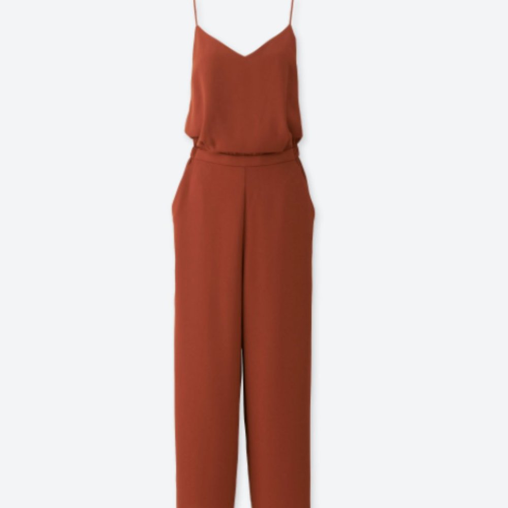 Uniqlo Orange Camisole Jumpsuit